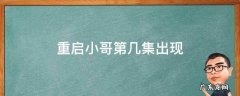 重启中小哥第几集出现 重启小哥第几集出现