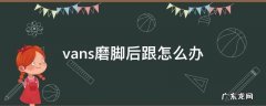 vans脚后跟磨脚怎么办 vans磨脚后跟怎么办