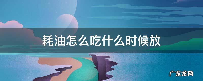 耗油怎么吃什么时候放 蚝油应该怎么吃