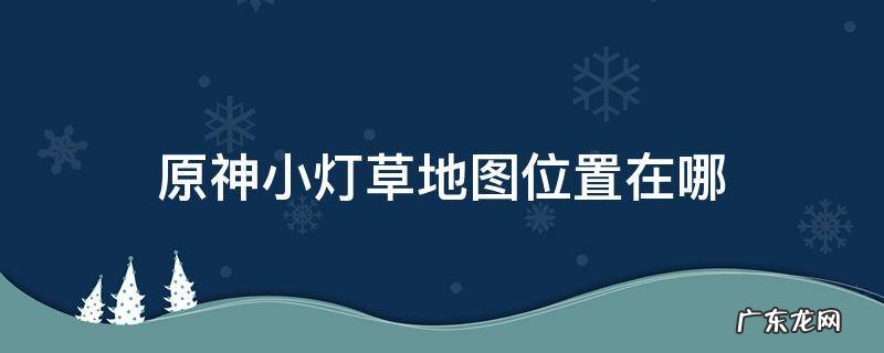 原神小灯草全部位置 原神小灯草地图位置在哪