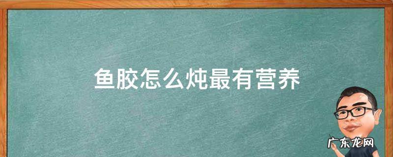 鱼胶怎么炖好吃又营养 鱼胶怎么炖最有营养