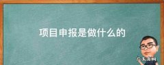 项目申报是做什么的 科技项目申报是做什么的