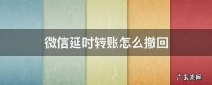 微信延时转账怎么撤回知乎 微信延时转账怎么撤回