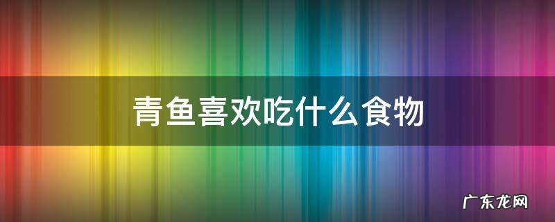 青鱼喜欢吃什么食物 青鱼喜好吃什么