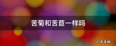 苦菊与菊苣一样吗 苦菊和苦苣一样吗
