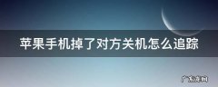 苹果手机掉了对方关机怎么追踪 iphone掉了对方关机怎么定位