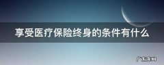 医疗保险终身享受待遇 享受医疗保险终身的条件有什么