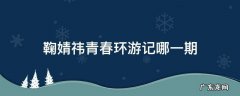 鞠婧祎青春环游记哪一期 贾玲鞠婧祎青春环游记哪一期