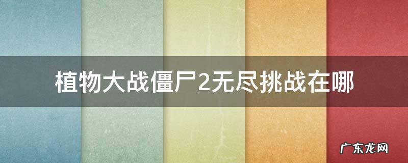 植物大战僵尸2无尽挑战在哪 植物大战僵尸2无限挑战在哪里