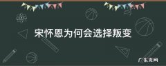 宋怀恩为何会选择叛变 宋怀恩的结局是什么