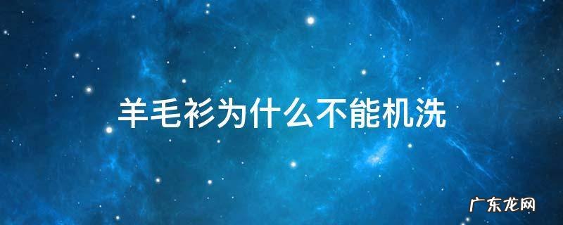 羊毛衫为什么不能机洗 羊毛衫不能手洗和机洗是因为什么