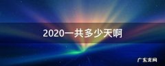 2020一共多少天啊 2020总计多少天