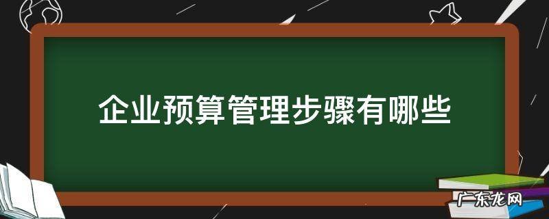 企业进行预算管理有哪些原则? 企业预算管理步骤有哪些