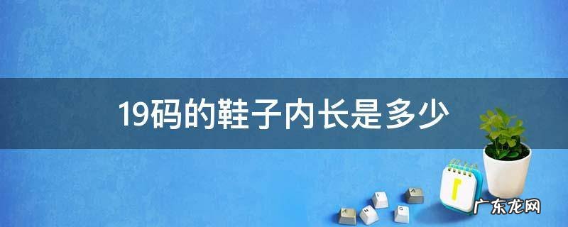泰兰尼斯19码的鞋子内长是多少 19码的鞋子内长是多少