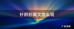 针织衫英文怎么说 针织上衣英语怎么说
