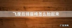 新飞度后排座椅怎么放倒 飞度后排座椅怎么抬起来